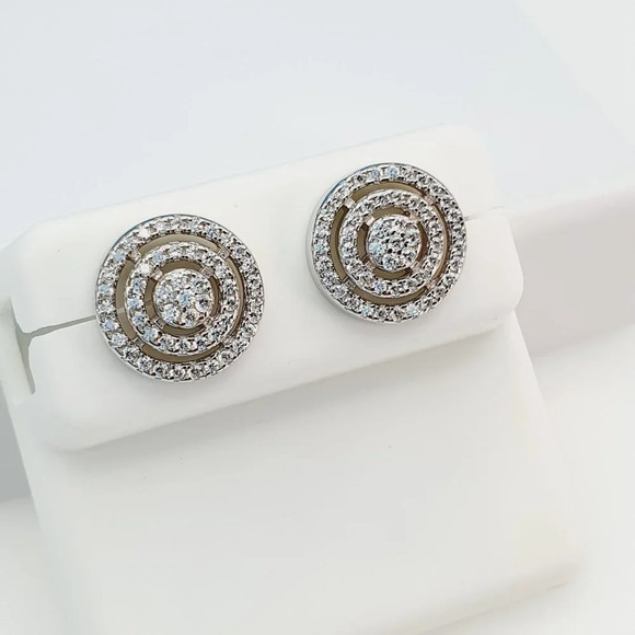 925 Sterling Silver Cubic Zirconia Earrings, U19254839 - Picture 8 of 11